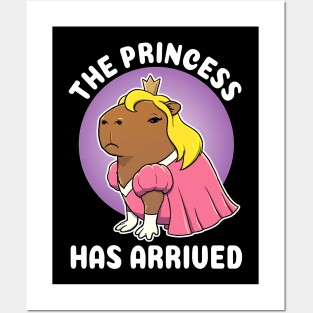 The Princess has arrived Capybara Costume Posters and Art